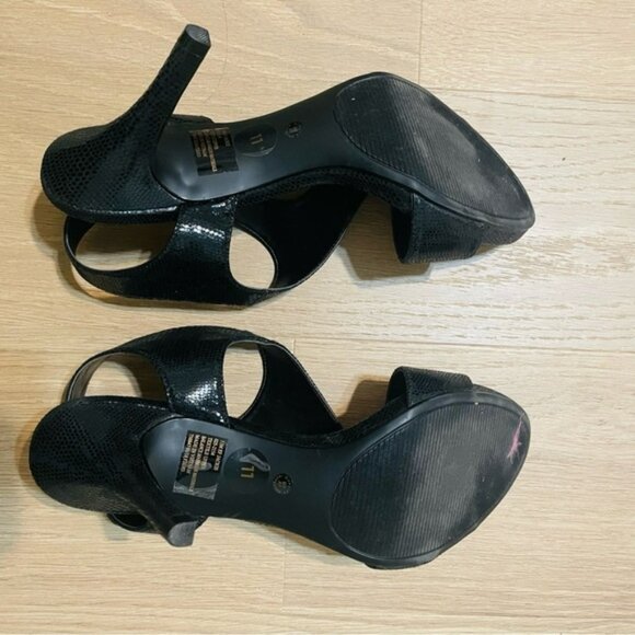 East 5th woman’s black heel sandal size 11 stiletto formal shoe party dressy - Picture 8 of 10